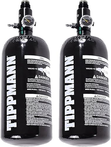 Tippmann Basics 47 / 48ci 3k aluminio HPA / Nitro / Tanque de aire comprimido 2 unidades