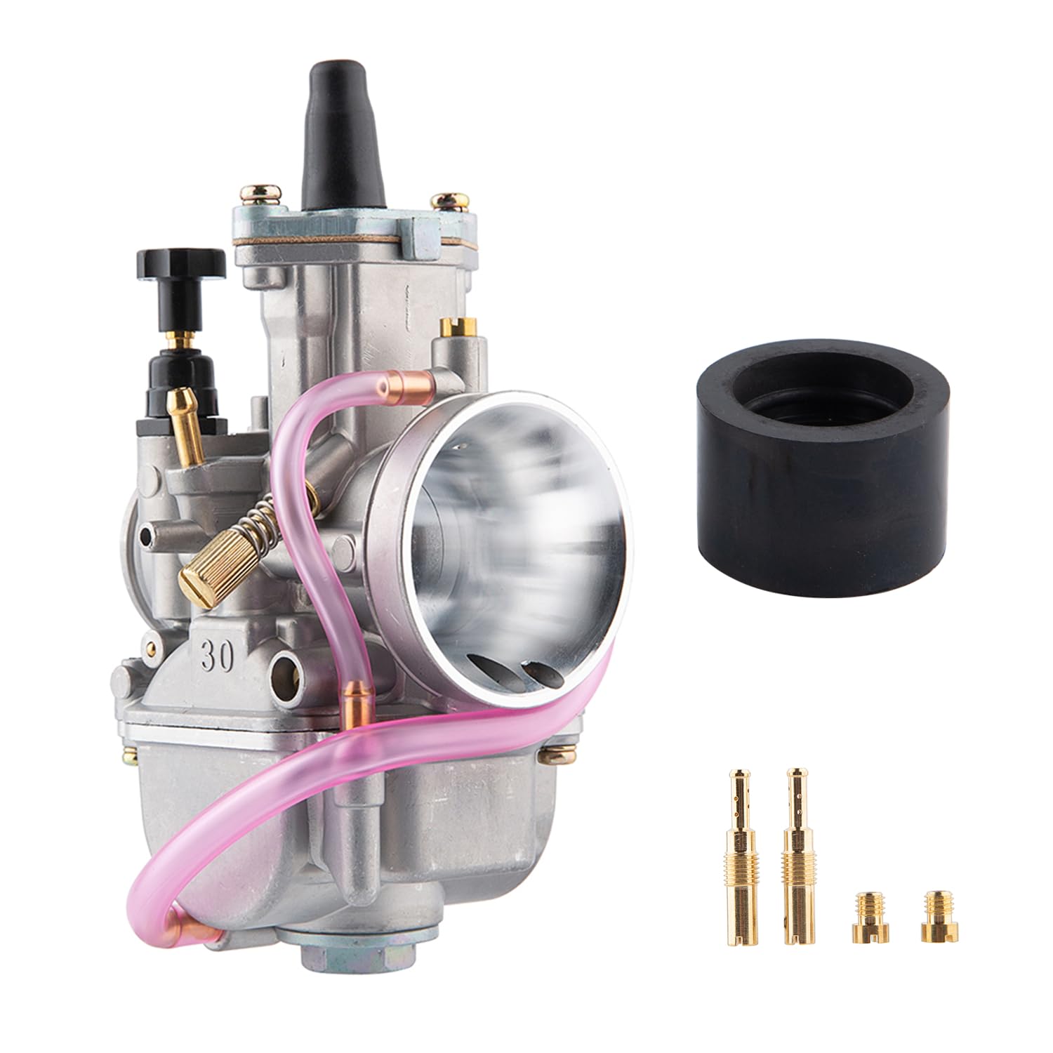 PWK Carburetor 30mm Carb with Carb Jets for 100cc-160cc 2T/4T Engine Motorcycle Dirt Pit Bike ATV Scooter Quad