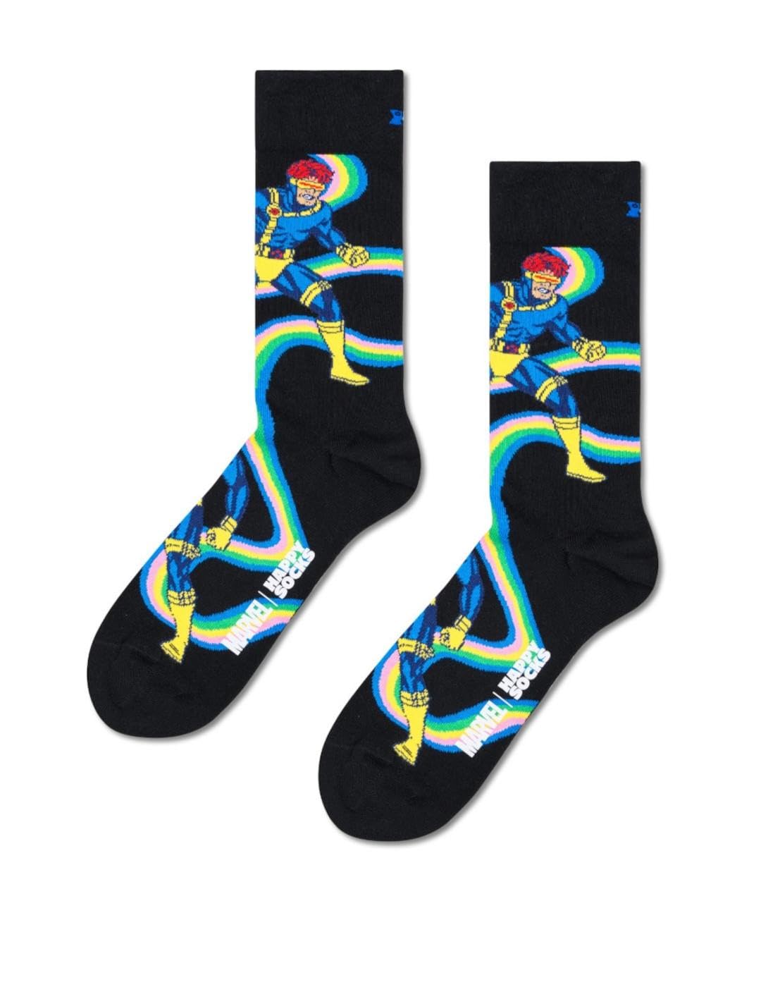 Happy Socks Unisex Multicoloured Marvel™ X-Men Cyclops Sock, 41-46