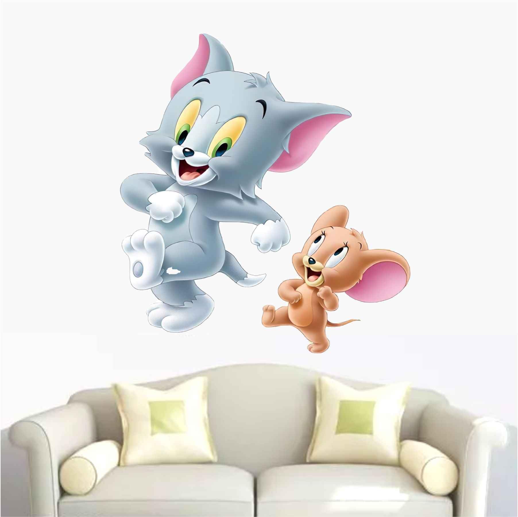 Azan Creation Cute Tom and Jerry Wall Sticker & Mural Sticker for Wall Size - 58x58cm NBD58 (B0CTHV5S89) Amazon Price History, Amazon Price Tracker