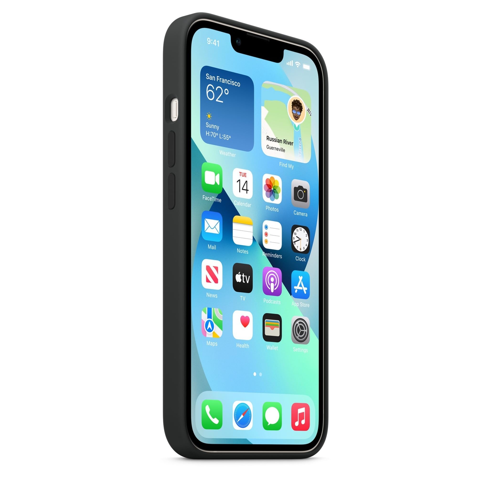Apple Silicone Case with MagSafe (for iPhone 13) - Midnight