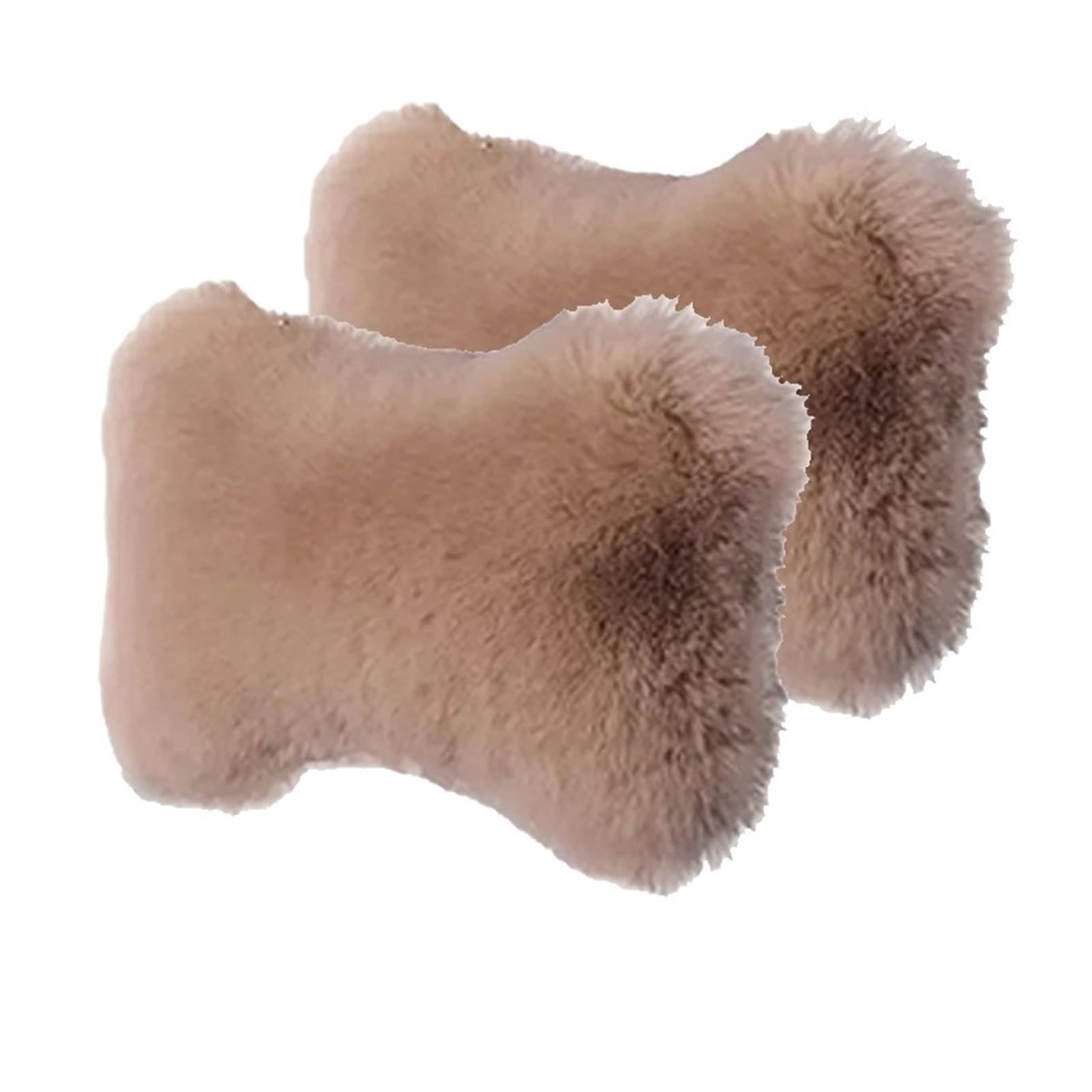 JKELPV Car Seat Pillow 1Pc Winter Car Neck Pillow Plush Car Seat Neck Rest Comfort Warmth Interior Accessories Headrest Pillow