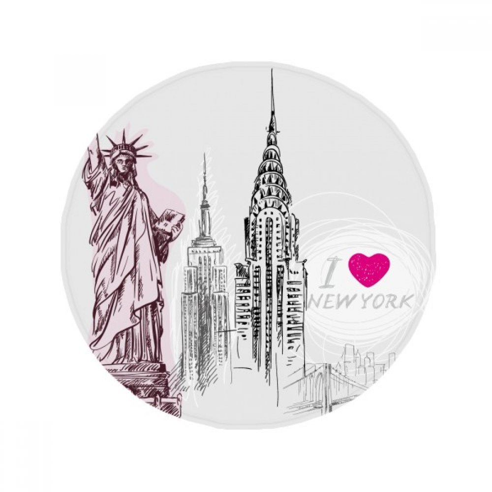 Tapis New York rond multicolore une idée cadeau originale