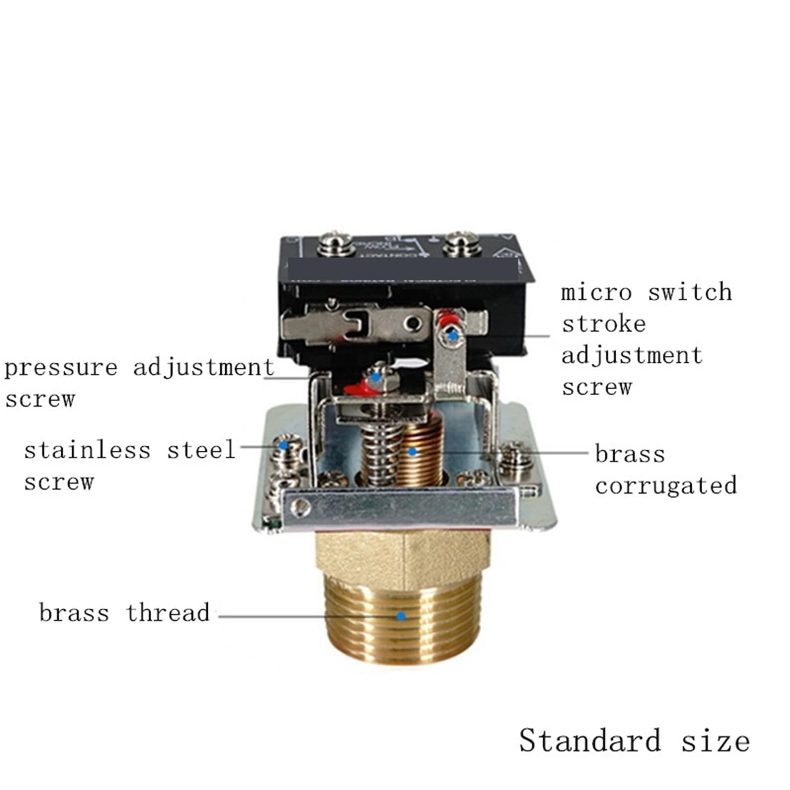 Interruptor de sensor de flujo de bomba de agua con objetivo de paleta Interruptor de flujo de agua Controlador de nivel de líquido Sensor HFS HFS-15 HFS-20 HFS-30(HFS-25)