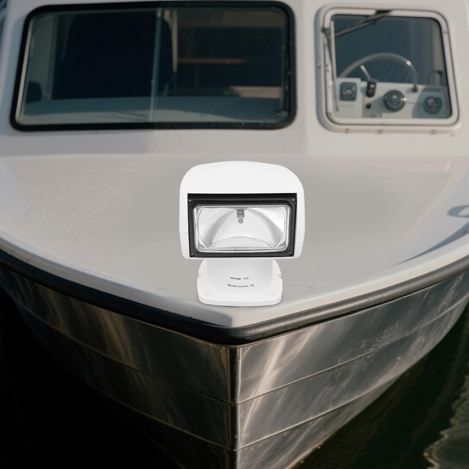 Projecteur de recherche télécommandé, projecteur de recherche avec étanchéité IP56, 100 W, pour bateaux, bateaux, yachts de nuit, patrouilles de mer