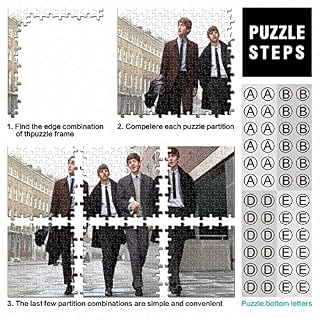 The Beatles Puzzle De 500 Pièces Casse-tête Durable pour Adultes | Matériaux Écologiques De Première Qualité |Cadeau pour Adultes Enfants|Groupe de Rock Musique 500pcs (52x38cm) - Les Beatles, Paul McCartney, John Lennon, RIngo Starr, George Harrison The Beatles Puzzle De 500 Pièces Casse-tête Durable pour Adultes | Matériaux Écologiques De Première Qualité |Cadeau pour Adultes Enfants|Groupe de Rock Musique 500pcs (52x38cm) – Image 4