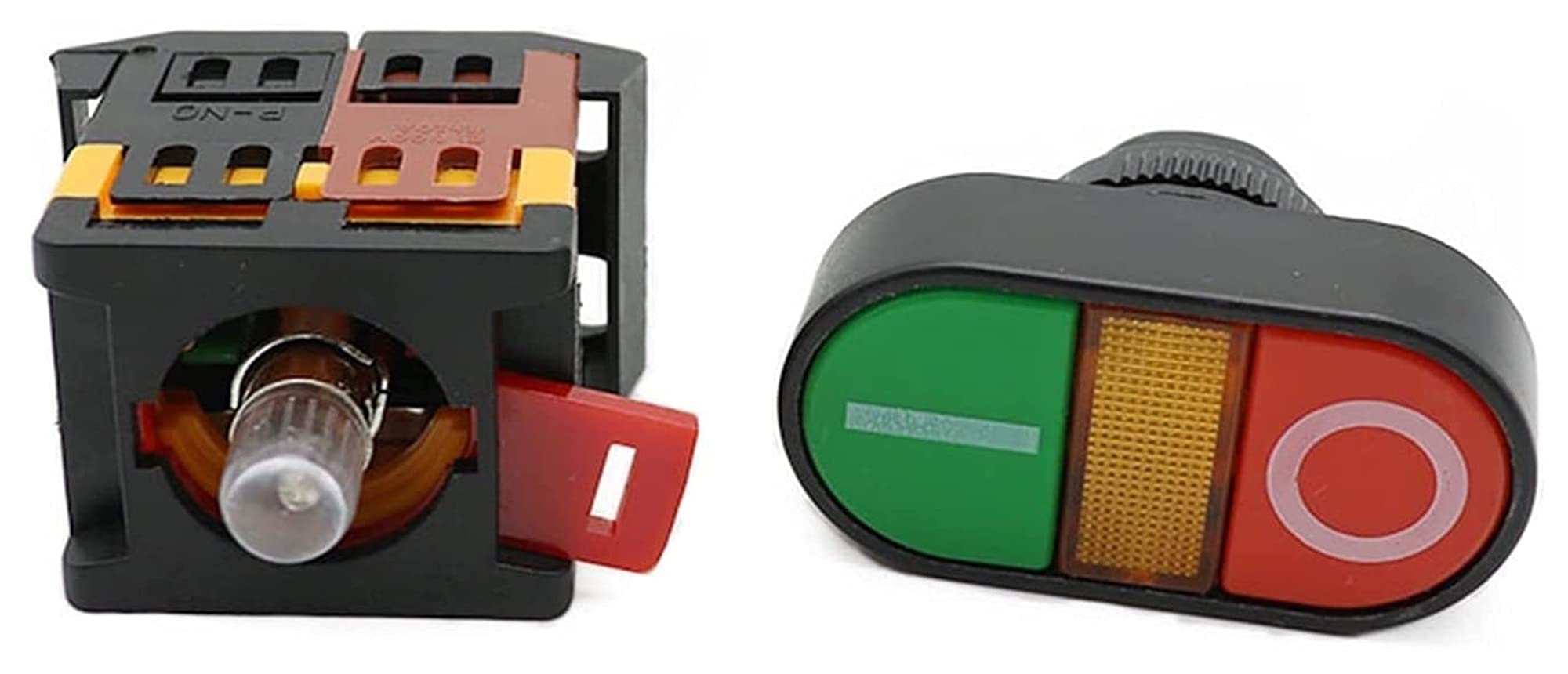 220V AC ON/OFF START STOP Momentanea Spingere Bottono Interruttore 22mm - Foto 10