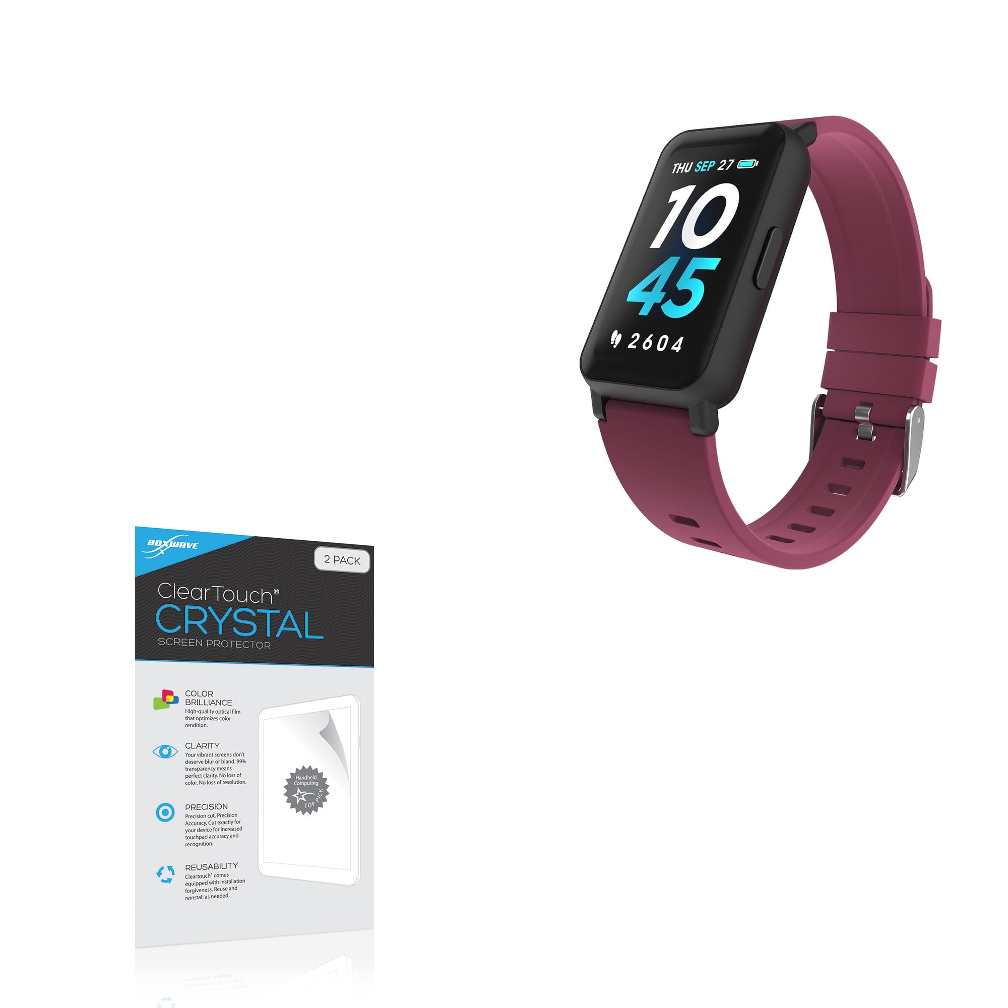 BoxWave Screen Protector Compatible with iTech Active 3 - ClearTouch Crystal (2-Pack), HD Film Skin - Shields from Scratches