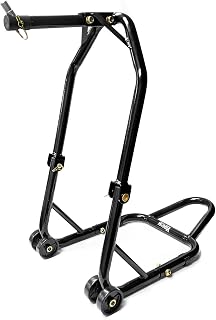 Venom Motorcycle Triple Tree Headlift Front Wheel Lift Stand Combo (Pin Kit #2) Compatible with Yamaha, Honda, Kawasaki, Suzuki, Ducati, BMW - Sport Street Bike Motorcycle