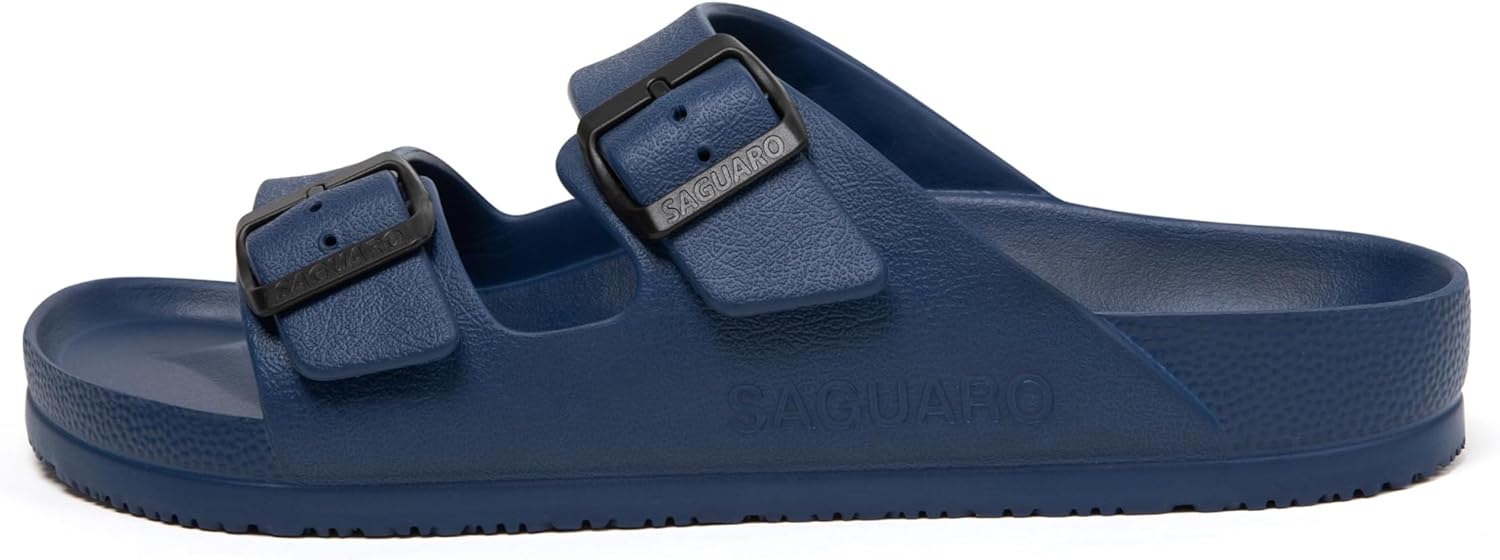 SAGUARO Men's Women's Comfort Double Buckle Sandals Lightweight Adjustable EVA Sandals with Rubble Sole - Image 2