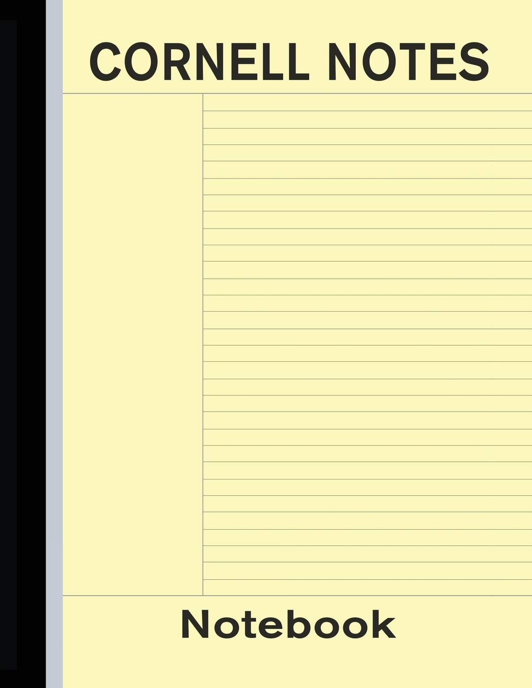 Cornell Notes Notebook: Note Taking Paper - Yellow: Volume 4 (Cornell Style Journal)
