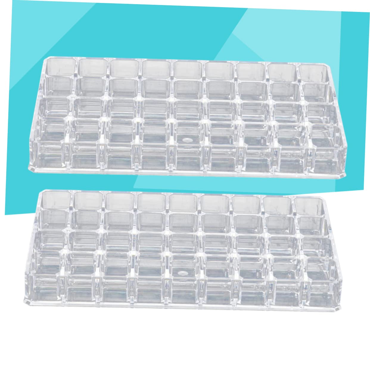 minkissy 2pezzi Scatola Porta Oggetti Contenitore Per Rossetto in Acrilico Trasparente Porta Cosmetici e Gioielli Organizer Da Scrivania Per Casa e Negozio