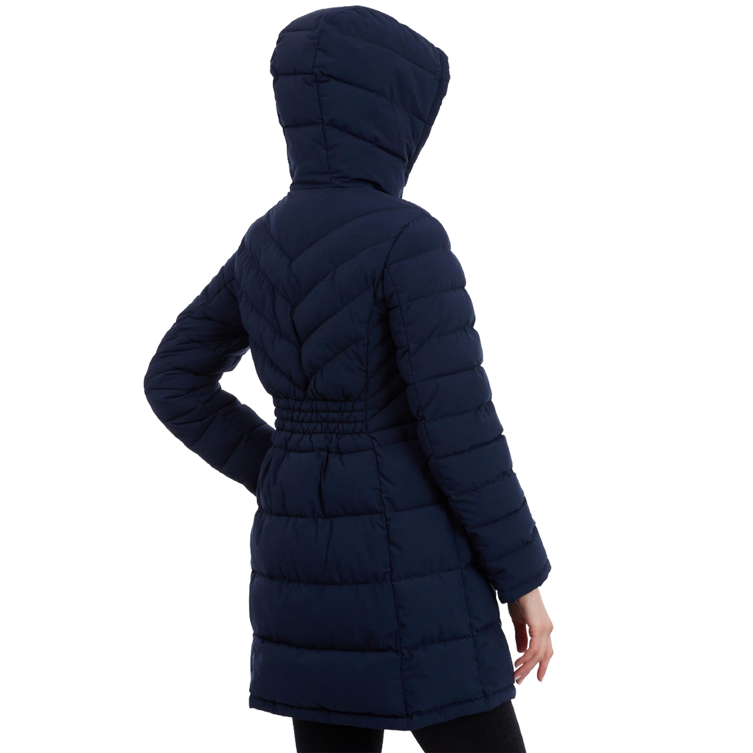 Tommy Hilfiger Damen Langer, Leichter Mantel für Jeden Tag Lang, verstaubar (1er Pack)