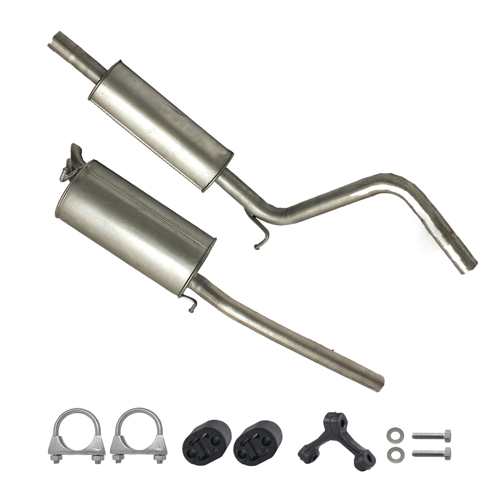 Ferroz Export Ersatz für Auspuffanlage Auspuff VW Caddy III Kasten & Kombi 2.0 SDI 2004-2010 Endtopf