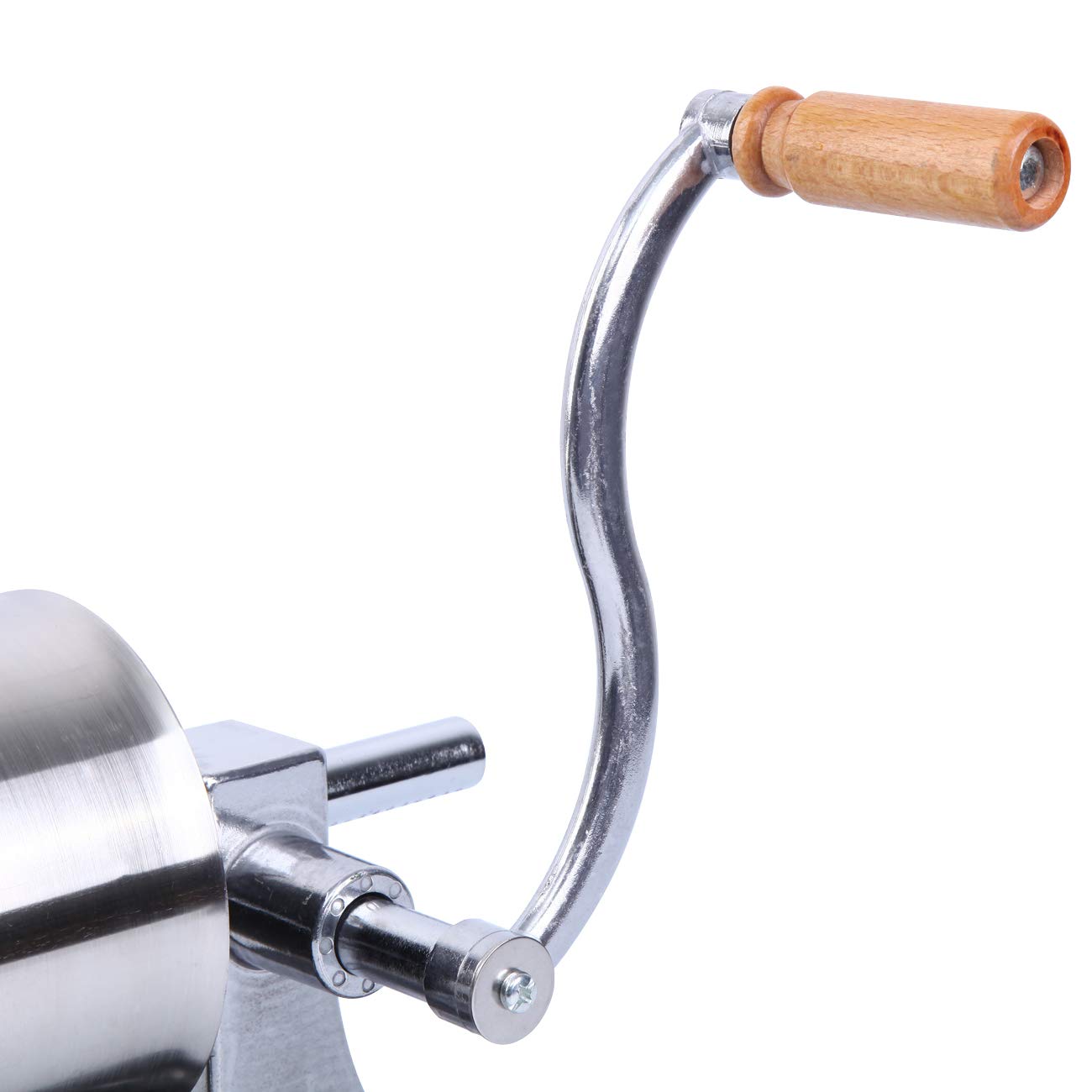 TRY-YEAN Wurstfüller 4,8L Edelstahl - Manuelle Wurstpresse Mit 4 Füllrohren