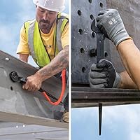 Vista 4 de KLEIN TOOLS 3213TT - Llave de construcción con agujero de sujeción, fabricada en Estados Unidos, apertura nominal de 1-7/16 pulgadas, perno de 7/8