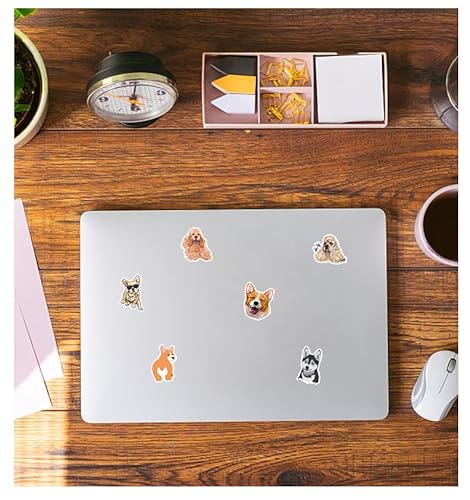 50 Pcs Funny Dog Vinyl Stickers For Kids Teens Waterproof Water Bottle Stickers Pack For Laptop Phone Case Scrapbook Binders Luggage Skateboard Helmet Bike Car Decals School Supplies #TOP6