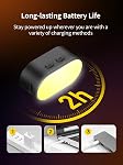AOCHUAN Magnetic Fill Light for Stabilizer, Mini Video Light w/3 Brightness and 3 Color Adjustment, Strong Magnetic Light Mounted on the Gimbal, Compatible for Hohem Zhiyun Feiyu Gimbal Stabilizer.