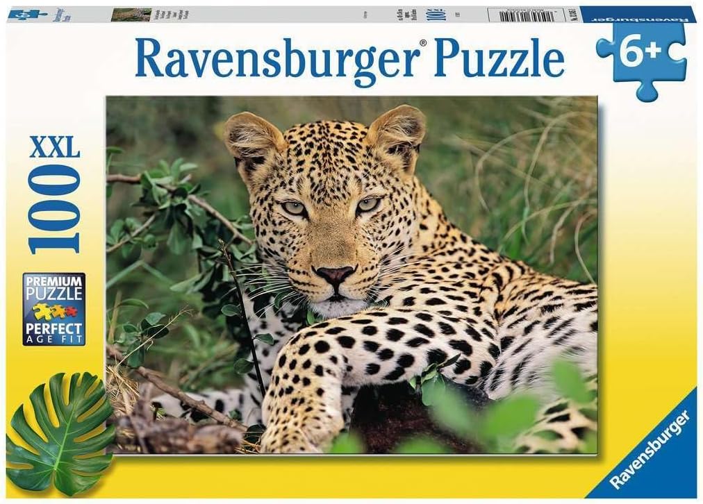 Ravensburger Exotic Animal Leopard 100 Piece Jigsaw Puzzle for Adults and Children Age 9 Years Up