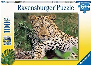 Comprar Ravensburger 13345 - Puzzle de 100 Piezas XXL, diseño de VIO le Leopardo a Partir de 6 años, Rompecabezas, cartón Grueso y Resistente para Animales The Forest Stewardship Council
