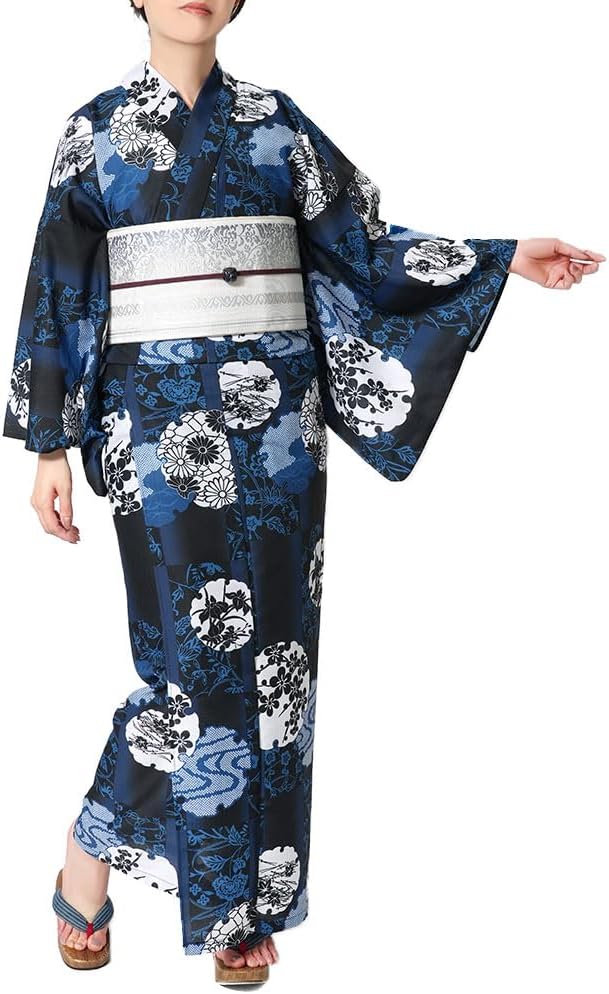 京都室町st．] 少し訳あり 振袖 正絹 Mサイズ 絵羽柄 振り袖 可愛い