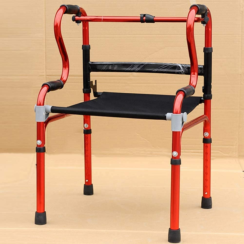 Składany chodzik Rollator Stop aluminium, pomoc w chodzeniu, kule dla osób niepełnosprawnych, sprzęt pomocniczy dla osób starszych Lekki interesting