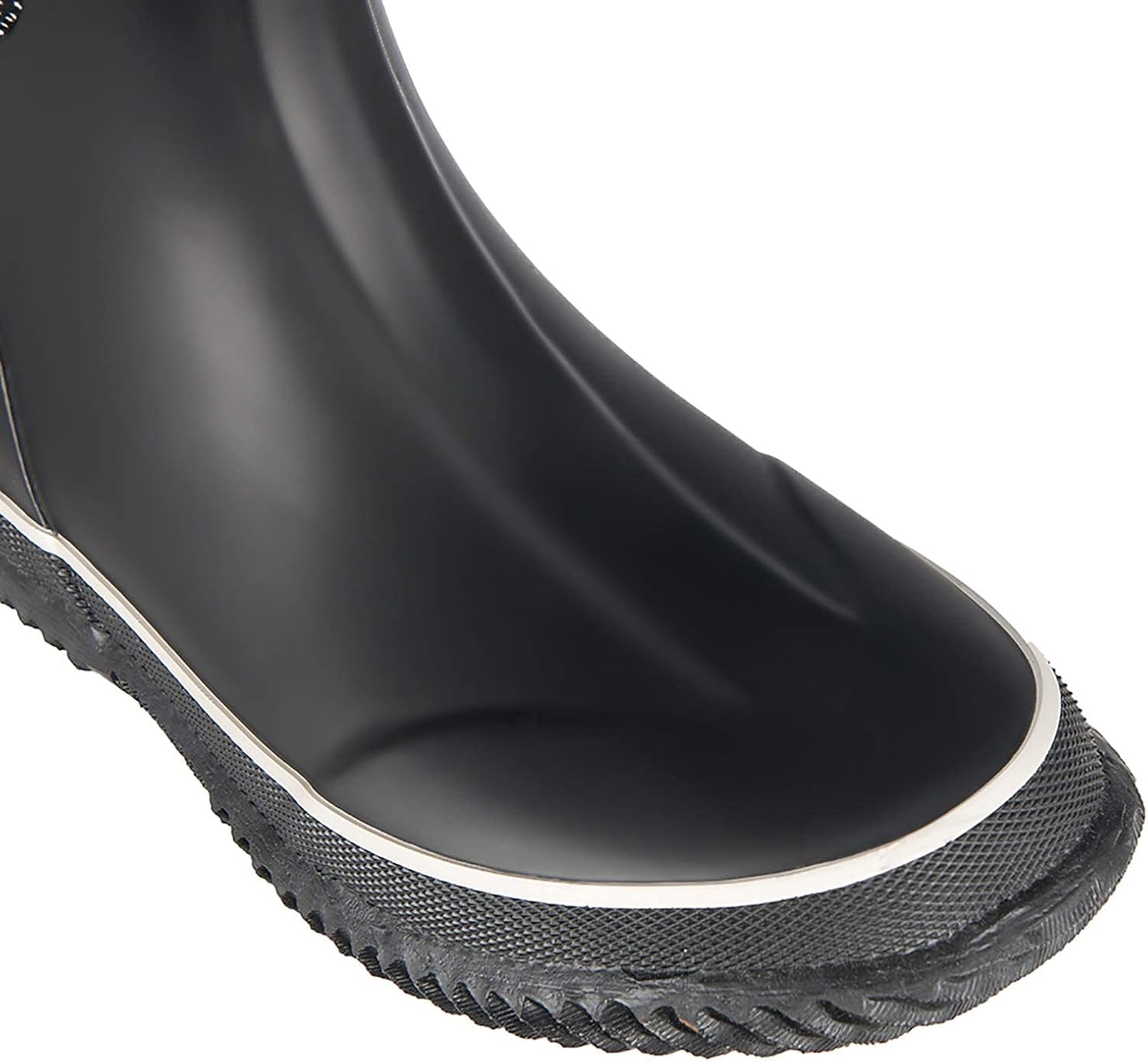 LANCDON Women's Rubber Rain Boots, Waterproof Insulated Muck Neoprene Boots, Mid-Calf Winter Warm Snow Boots Hunting Boot Barn Boot for Working Gardening 6 White Dots