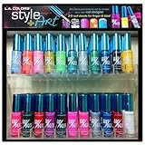 L.A. Colors Nail Art - Art Deco Nail Polish - Original 22 pc. Set (Display Not Included)