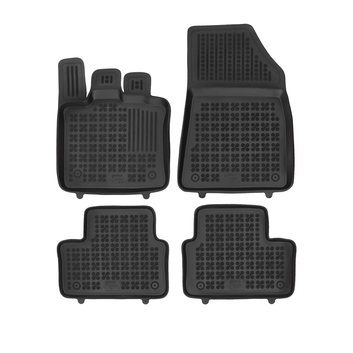MTM Alfombrillas Goma para Renault Captur II (Tambien E-Tech Plug-in Hybrid/Full Hybrid/Mild Hybrid) 2020-, Tipo Cubeta a Medida Antideslizante con Borde 5 cm, cód. 3D 8772