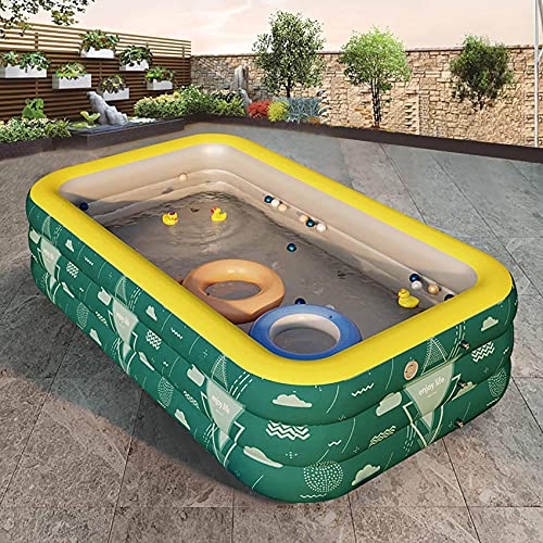 SHWYSHOP Tragbarer Lounge-Pool im Freien Dreischichtiges tragbares PVC-Easy-Set-Schwimmbecken Oberirdische Pools mit… – Bild 5