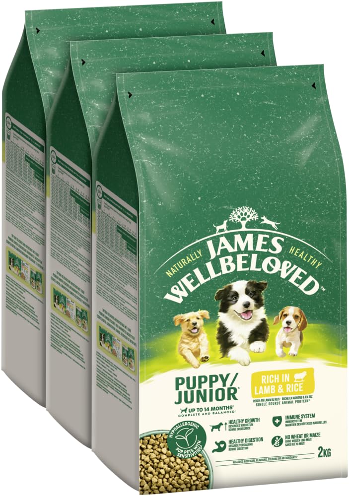 James Wellbeloved Puppy Lamb & Rice 3 x 2kg — image 1