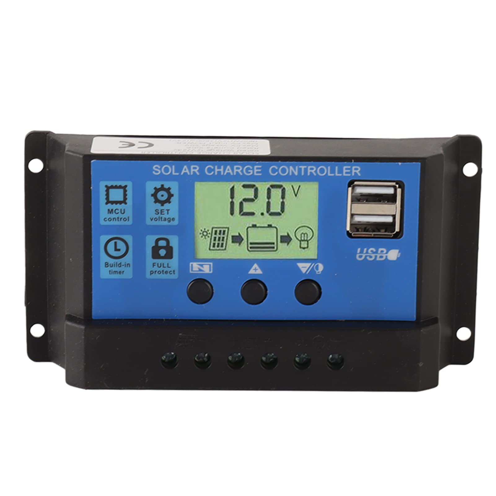 Kit pannello solare da 50 W, pannello solare portatile in silicio monocristallino impermeabile IP65 12 V 24 V con regolatore di carica da 60 A Doppia uscita USB per campeggio