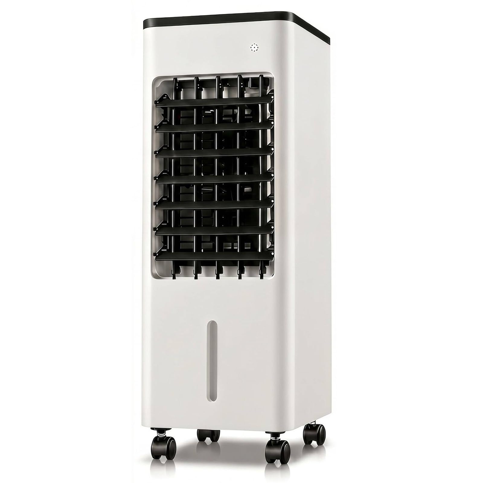Yger Jzgb Black Evaporative Cooler With 2.3Gal Large Water Tank, Swamp Cooler With 7.5H Timer And Remote Control For Home Bedroom Office, White