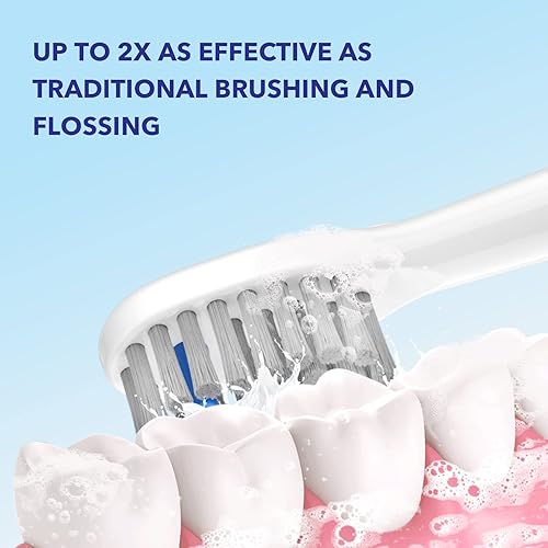 Miniatura 5 de Repuesto de cabezal de cepillo de dientes con hilo dental, 3 unidades, compatible con Water-pik Sonic Fusion  2.0 SF-01, SF-02, SF03 y SF-04 (negro,