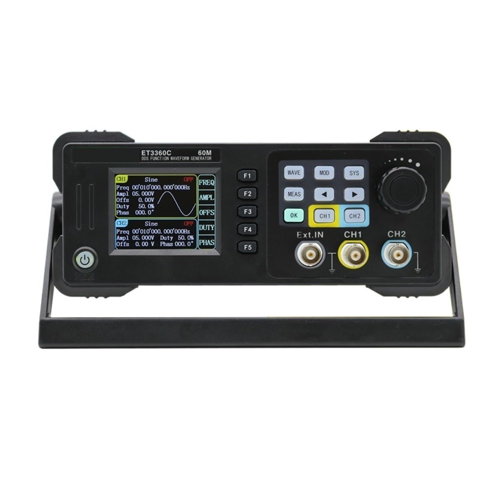 Tester Mini Dual Channel Function/Arbitrary Waveform Generator Signal Source Frequency Meter Einfache Messung(ET3340C)