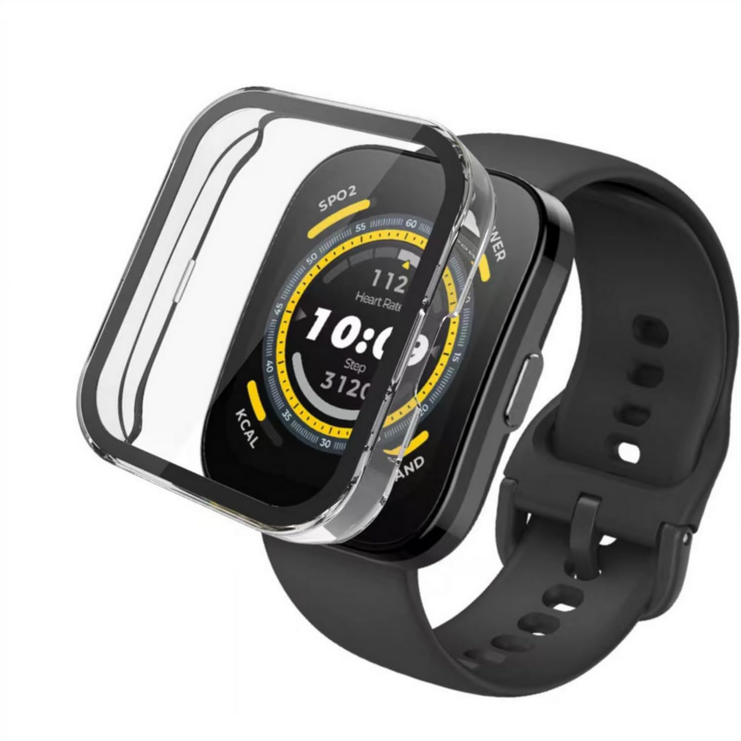 Hard Edge Shell Screen Glass Protector Film Frame Case For Amazfit Bip 5 Smart Watch Protective Cover Bip5 Accessories