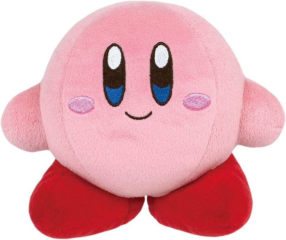 Super Mario KP01UK Kirby Sanei Officially Licensed Plush, Multicolour