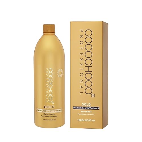 COCOCHOCO GOLD - Tratamiento de queratina para alisar el cabello brasileño, 33.8 fl oz