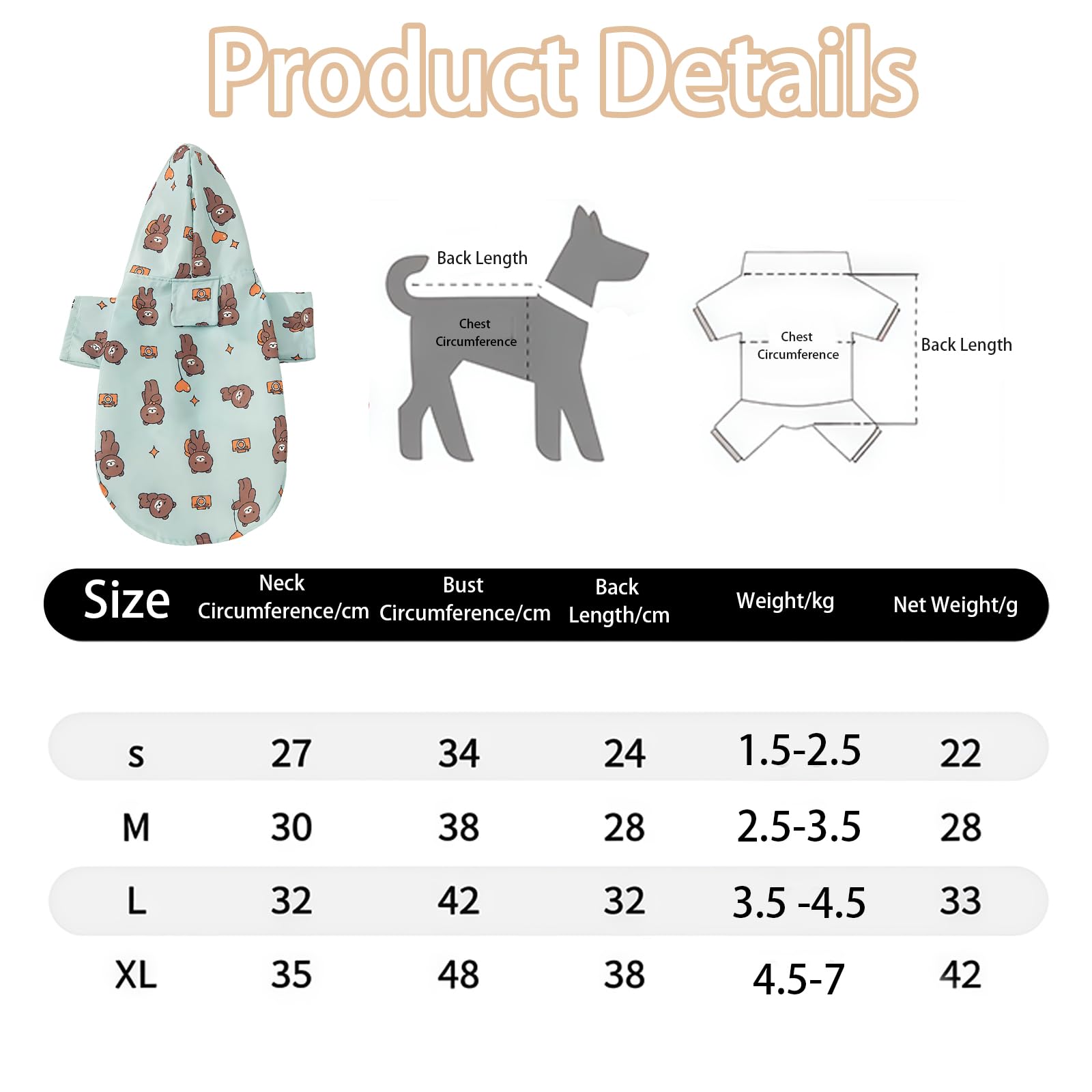 MUNSKT Dog Raincoat Waterproof Lightweight - Image 2