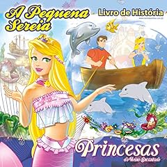 Capa de Princesas do Reino Encantado - Livro de História - A Pequena Sereia