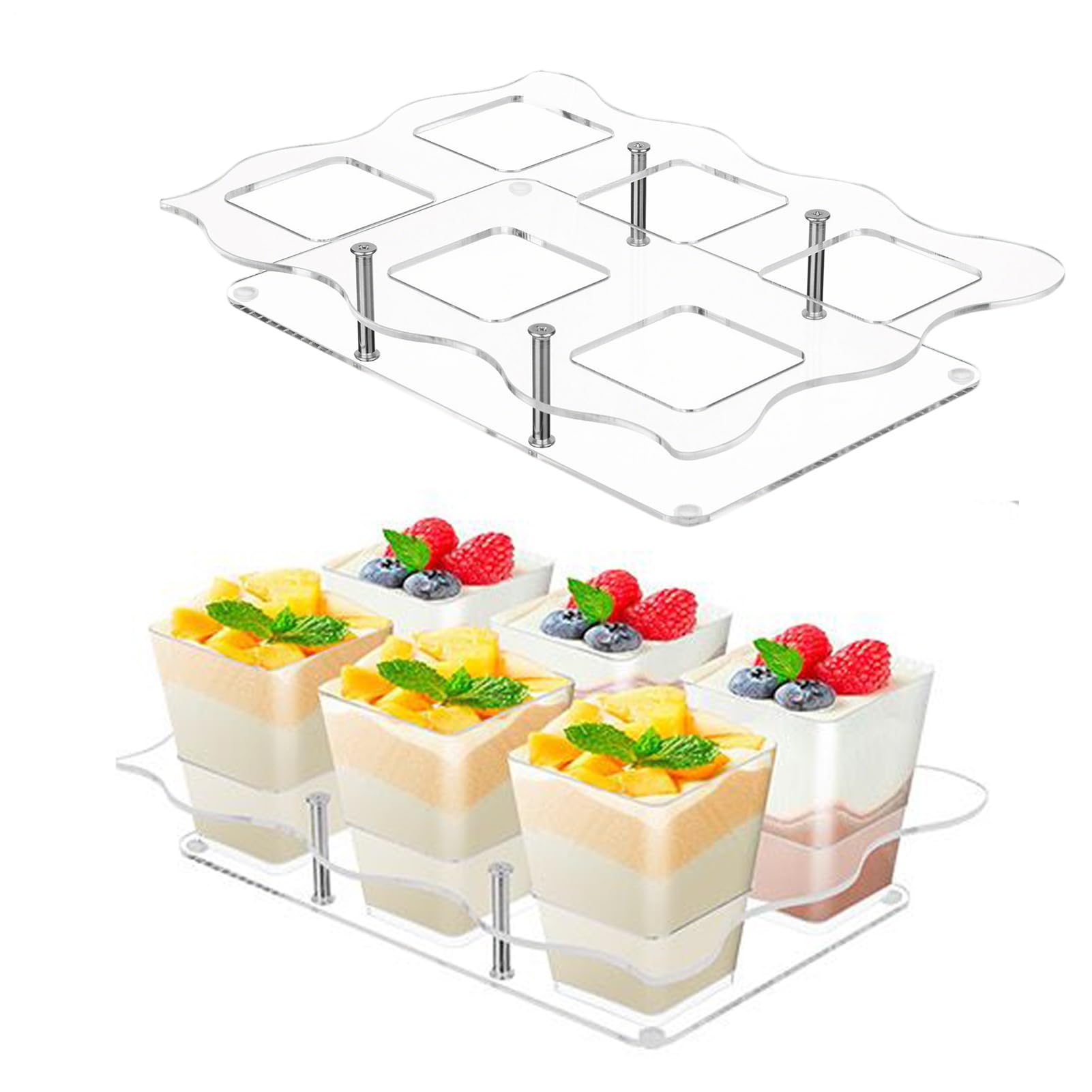 Plat de service transparent en acrylique pour organiser vos parfums encombrants
