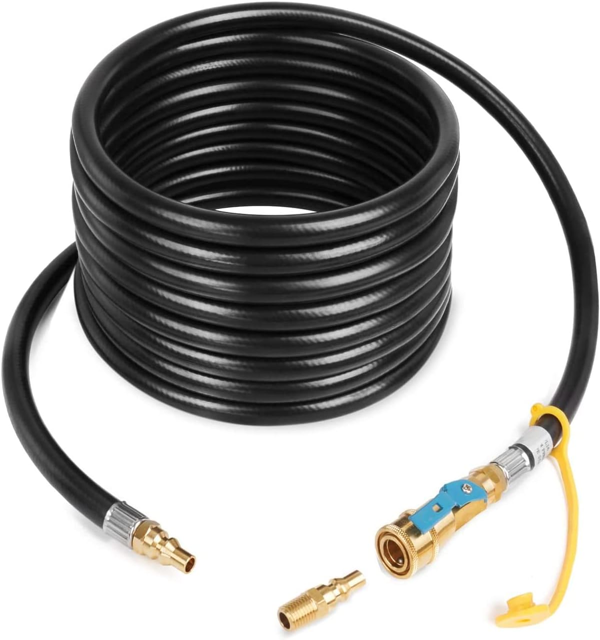 GASPRO 20Foot RV Propane Quick Connect Hose with 1/4Inch Male Plug, Propane