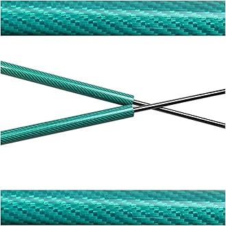 Hood Struts Compatible With Toyota Innova Zenix 3rd AG10 2023 2024 2025 Bonnet Modify Gas Spring Lift Support Shock Absorber Damper Prop Rod(Green carbon fiber)