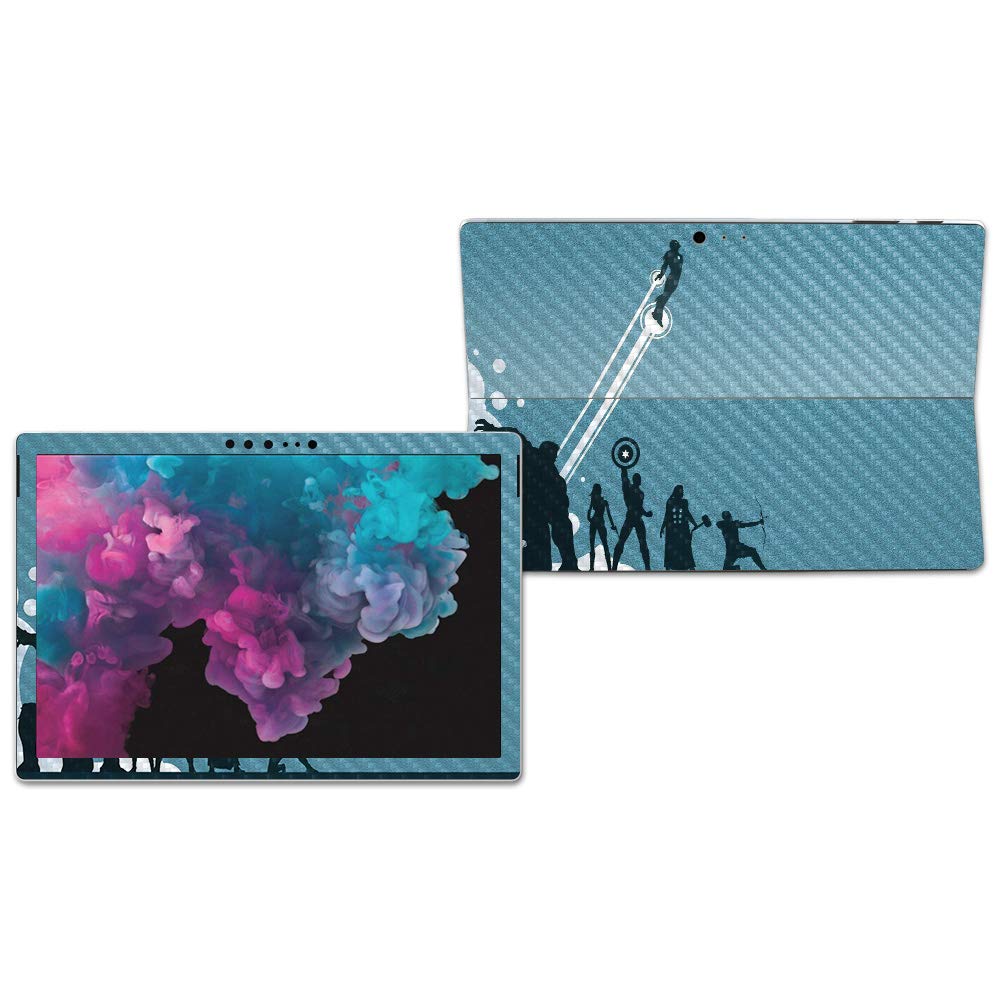 MIGHTY SKINS MightySkins Carbon Fiber Skin for Microsoft Surface Pro 6 - Super Squad | Protective, Durable Textured Carbon Fiber Finish | Easy to Apply, Remove, and Change Styles | Made in The USA