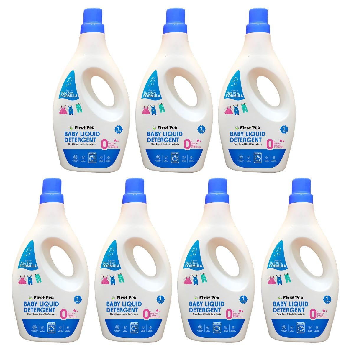 FirstPea Baby Liquid Detergent 1L Gentle Plant-Based & Hypoallergenic Laundry Wash | Safe for Newborns Soft on Skin Tough on Stains (7)-image-14
