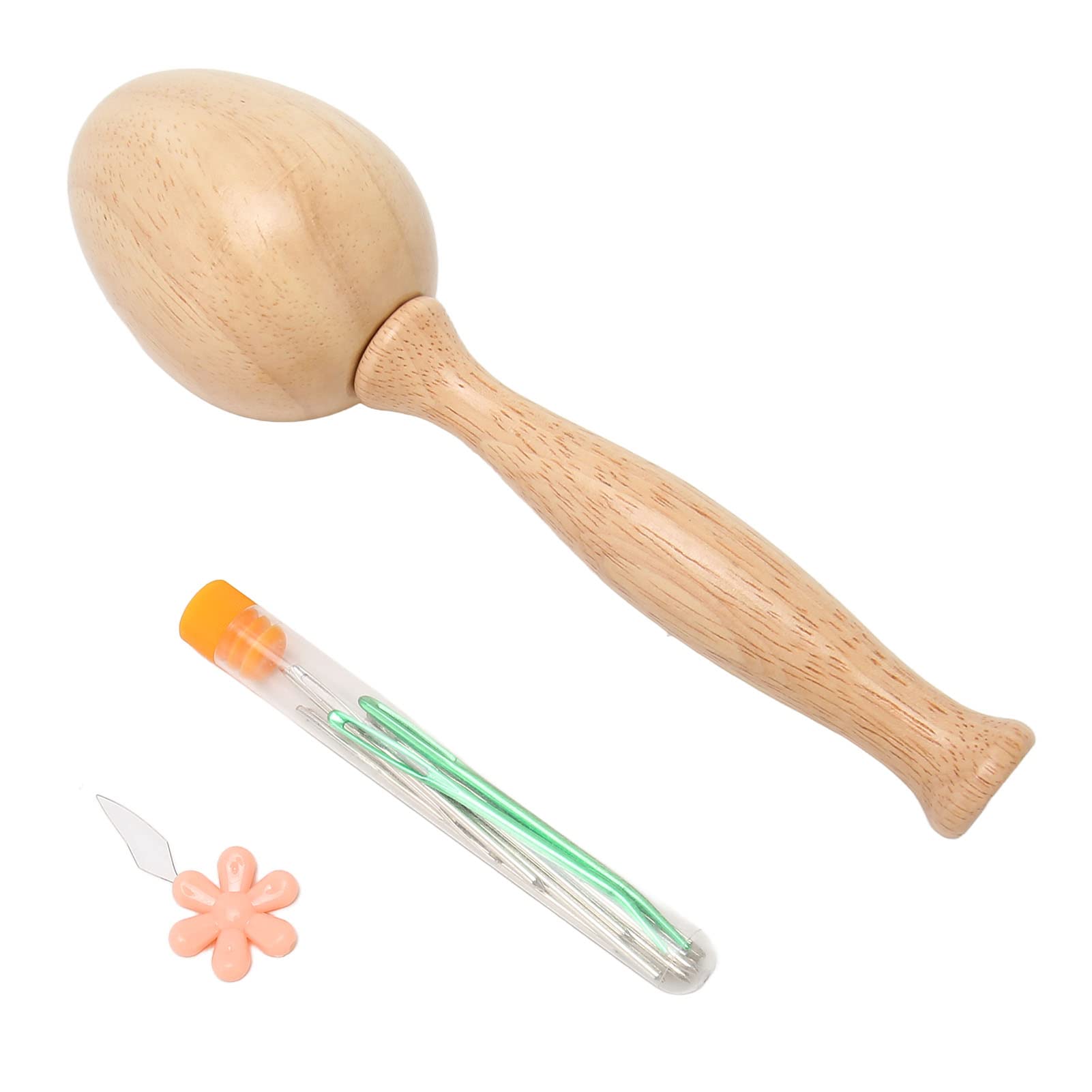 Darning Mushroom Set Premium Wooden Material Easy Darning Repair Kit for Household