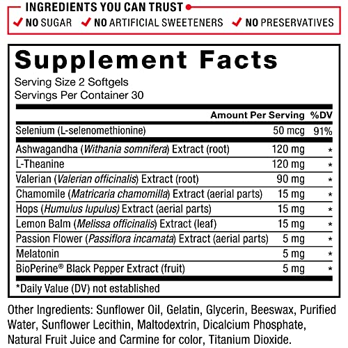 image for FORCE FACTOR Somnapure Softgels Sleep Aid to Fall Asleep Faster, Stay 