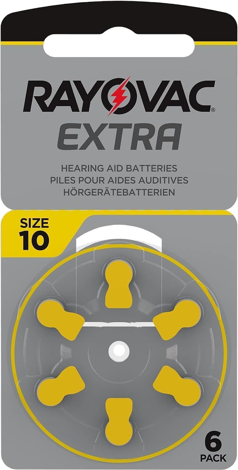 Rayovac Extra Advanced, size 10 Hearing Aid Battery (pack 60 pcs)