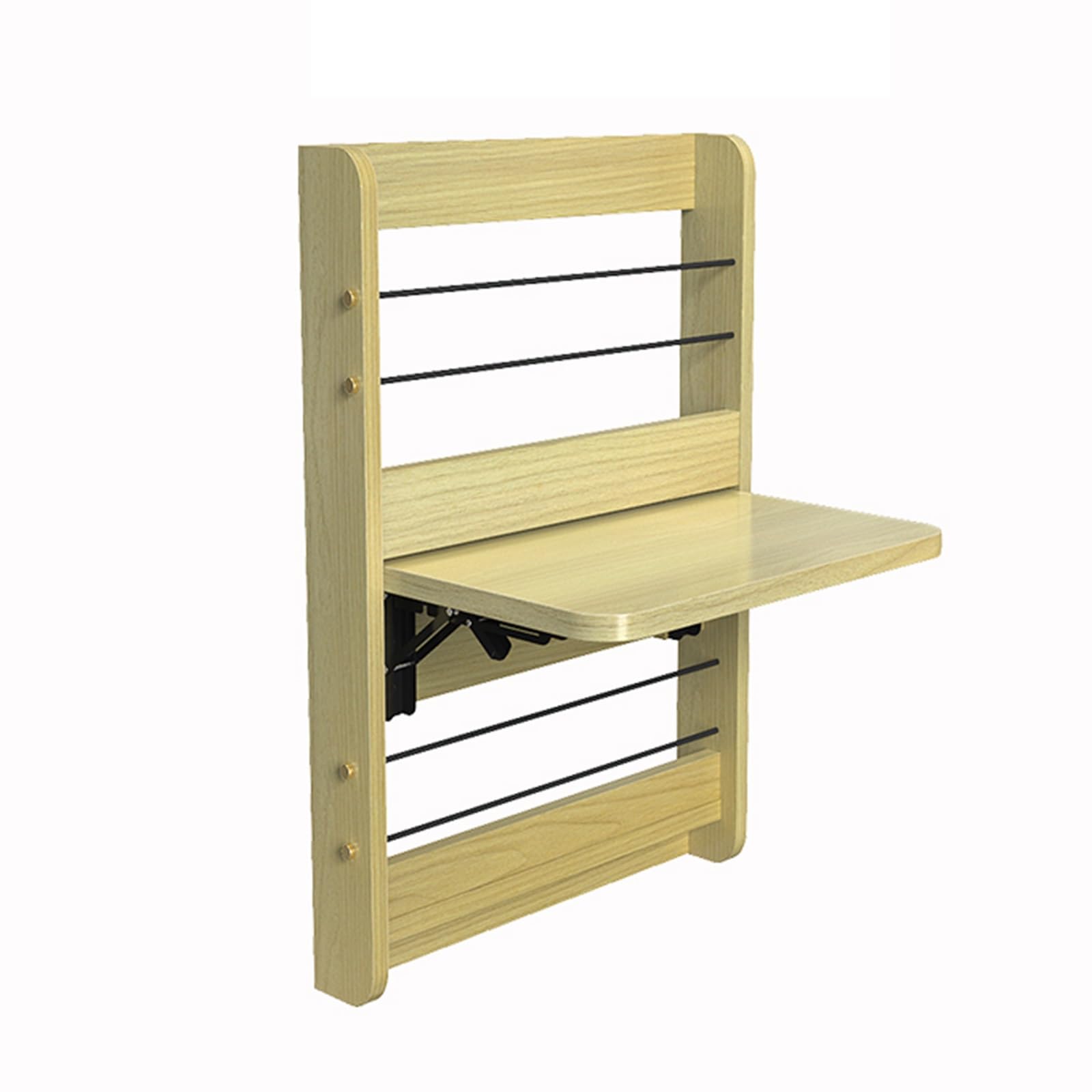 Table pliante murale bureau en chêne pour cuisine, chambre et petit espace