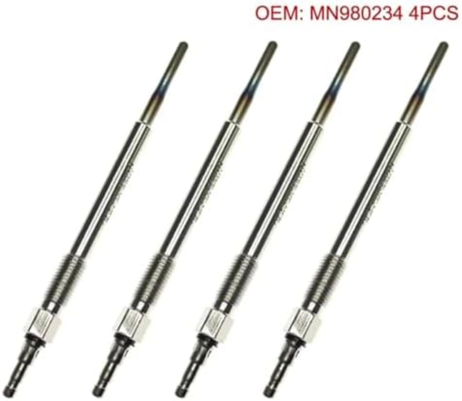Glow Heater Plugs Mn980234 N10579802, para Mitsubishi, for Grandis 2005-2010, para Outlander Ii 2007-2012 Replacement Engine Plug Car Spark Ignition Plug Bujía de encendido para coche